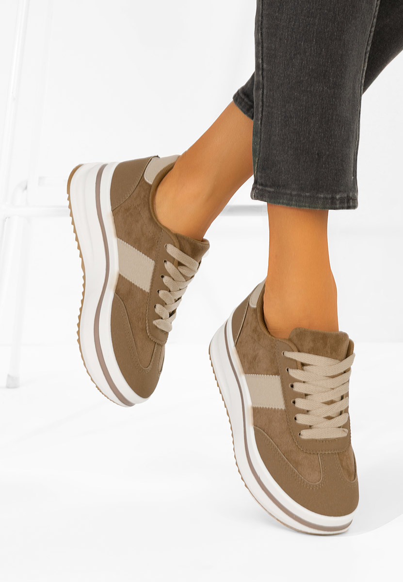 Sneakers cu platformă Zashia kaki