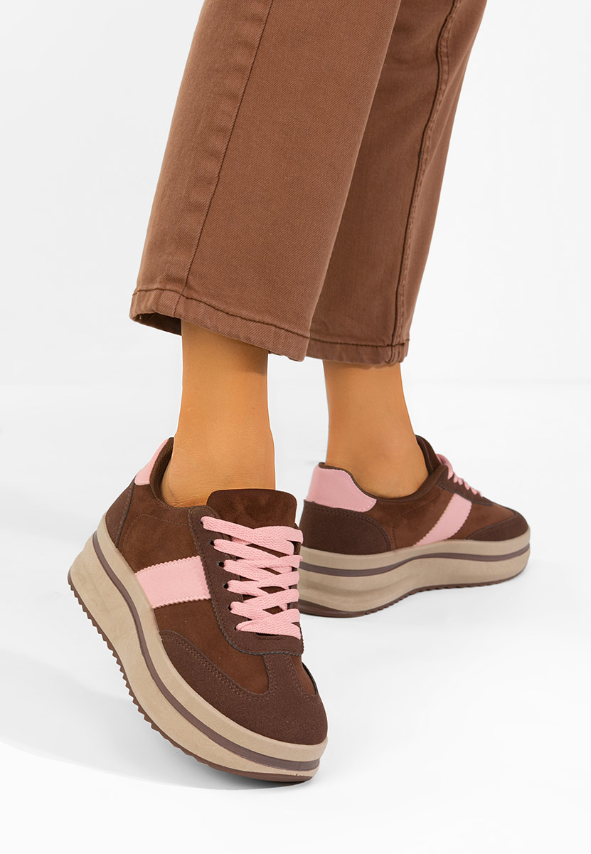 Sneakers cu platformă Zashia V2 maro