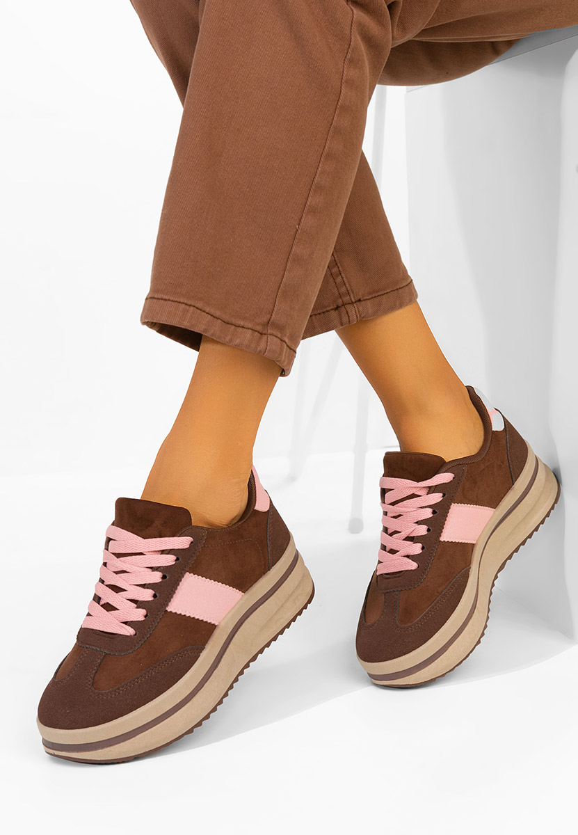 Sneakers cu platformă Zashia V2 maro
