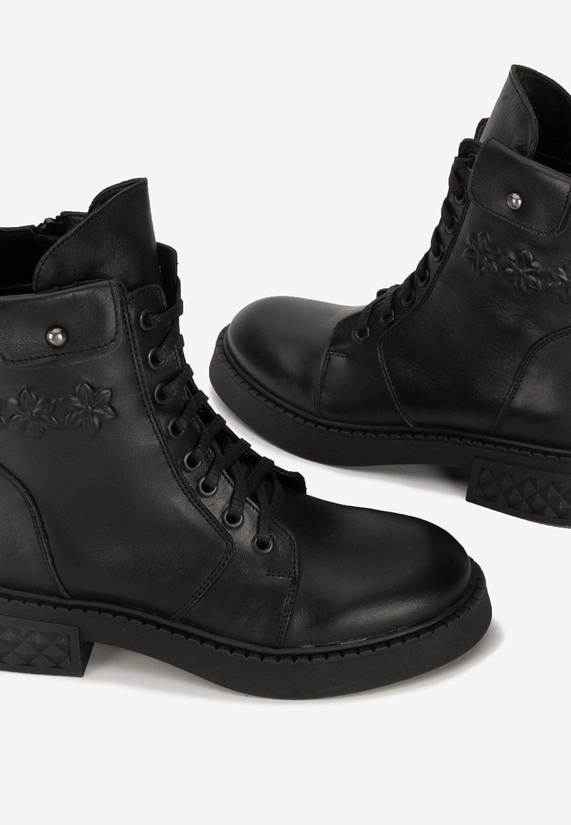 Ghete dama piele Jeraldine negre