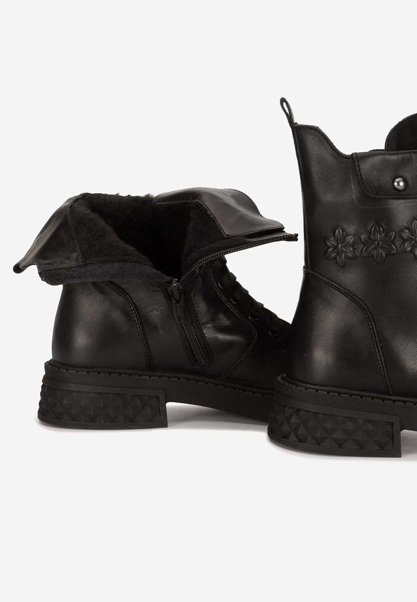 Ghete dama piele Jeraldine negre