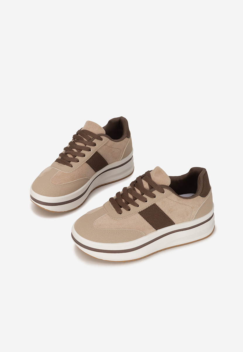 Sneakers cu platformă Zashia bej
