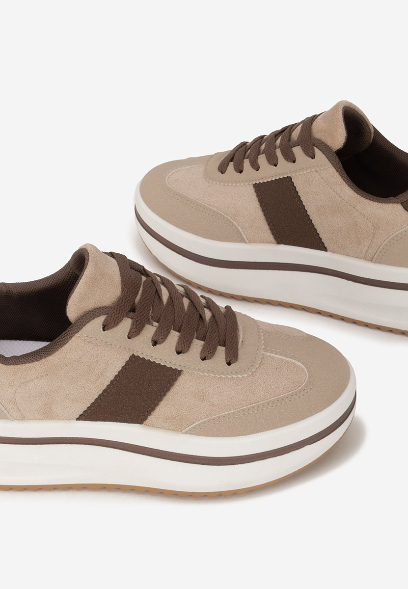 Sneakers cu platformă Zashia bej
