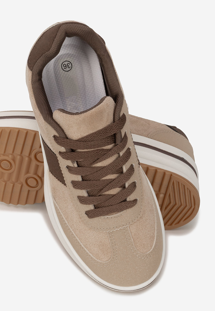Sneakers cu platformă Zashia bej