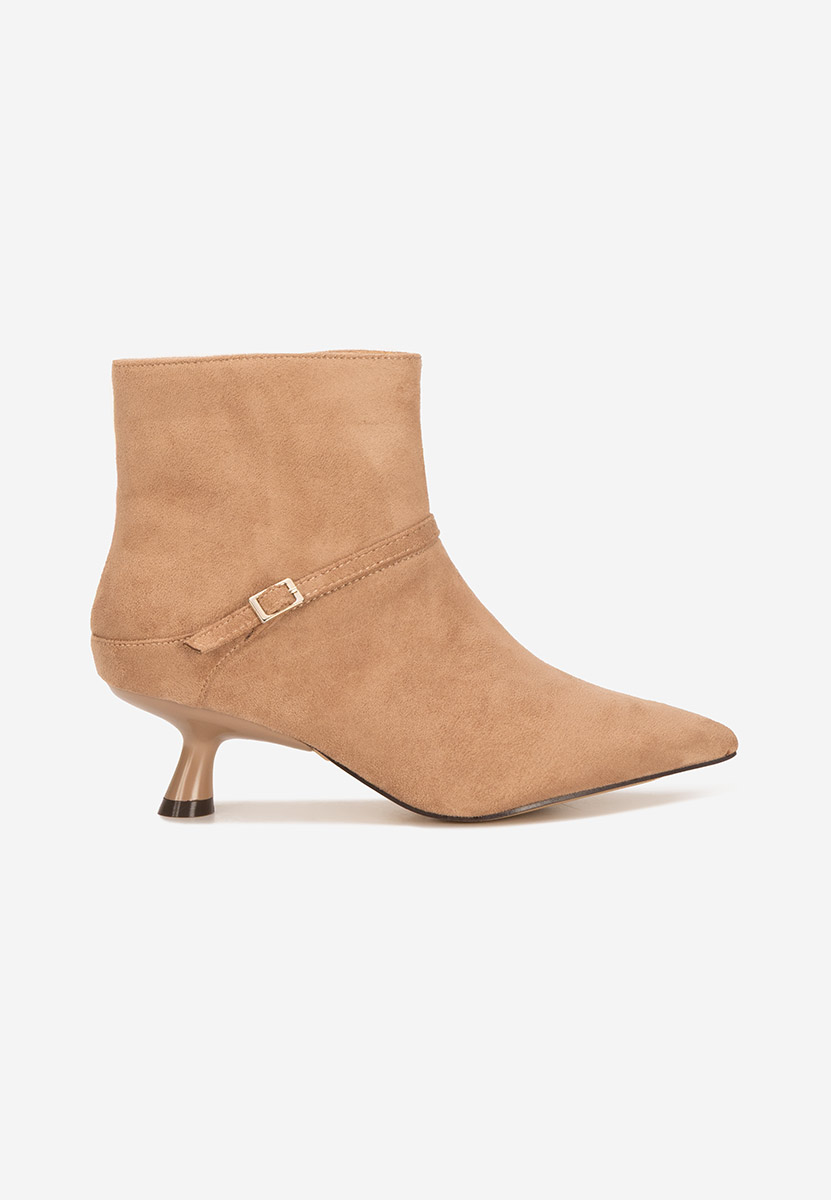 Botine cu toc subtire Ovoria kaki