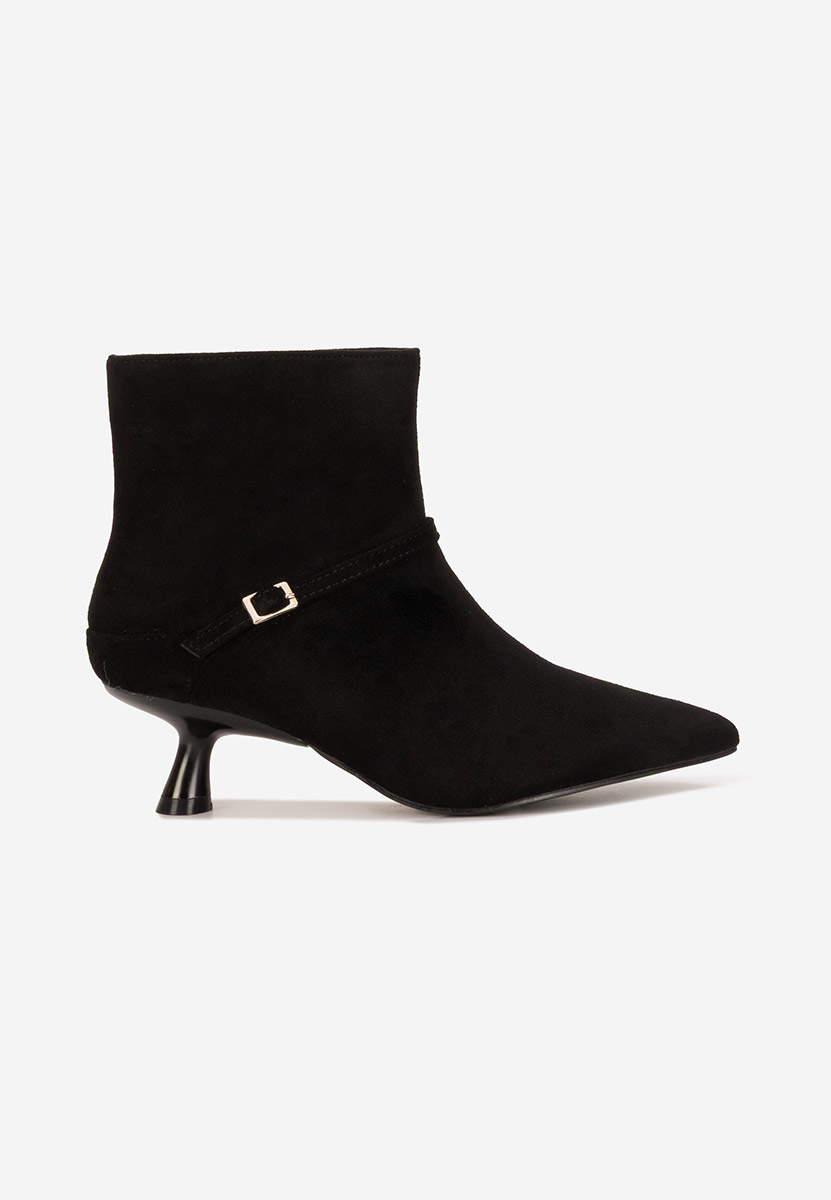 Botine cu toc subtire Ovoria V2 negre