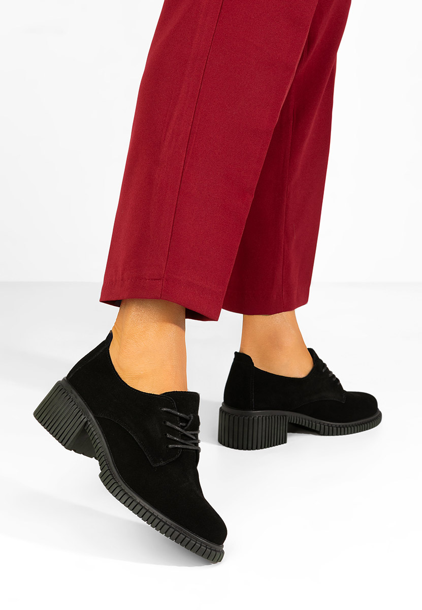 Pantofi casual dama piele Careya negri