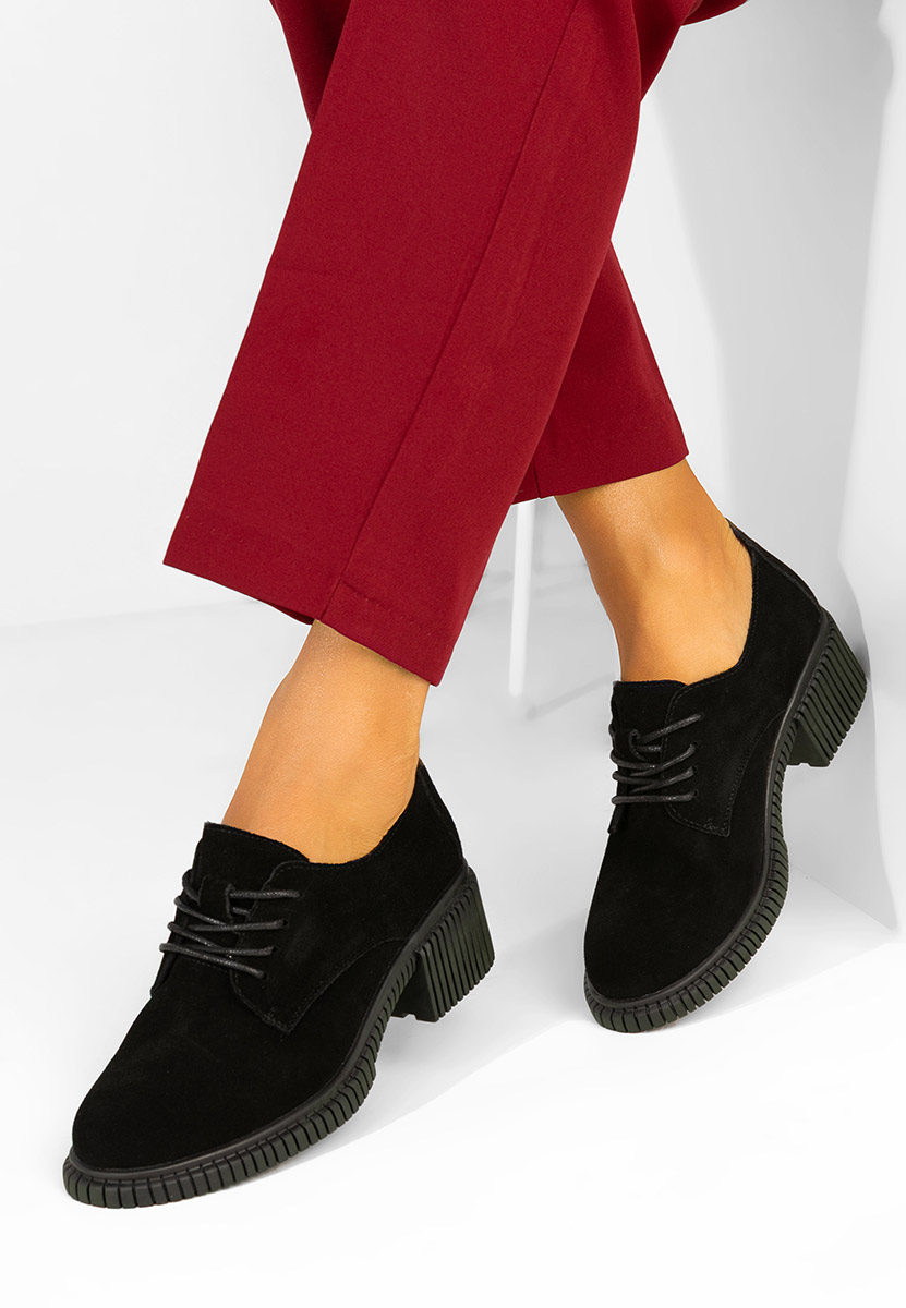 Pantofi casual dama piele Careya negri