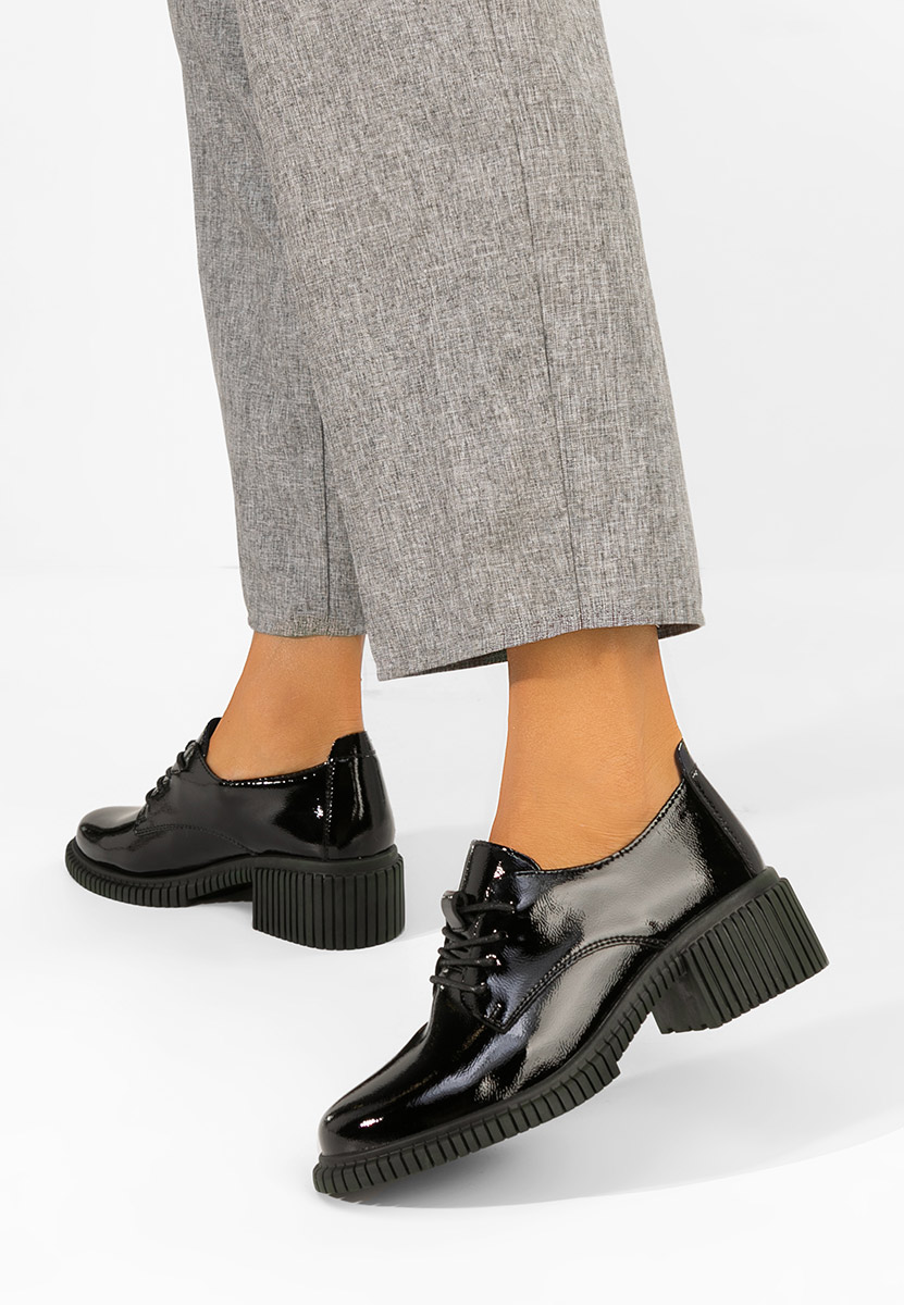Pantofi casual dama piele Careya V2 negri