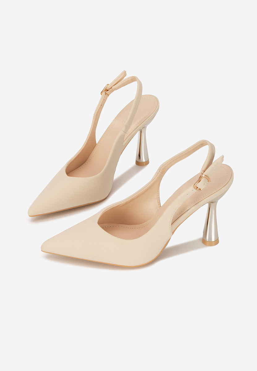 Pantofi slingback Anastassia bej