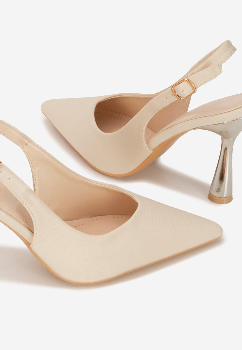 Pantofi slingback Anastassia bej