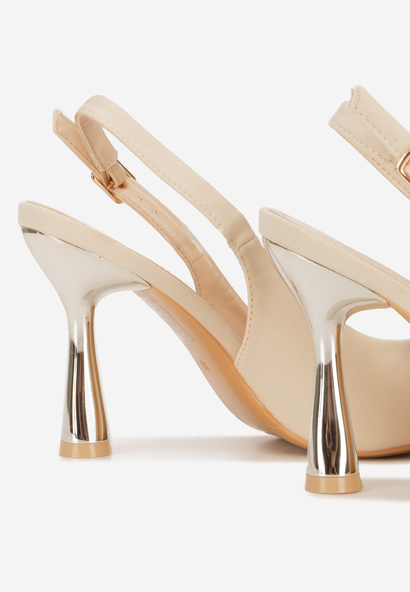 Pantofi slingback Anastassia bej