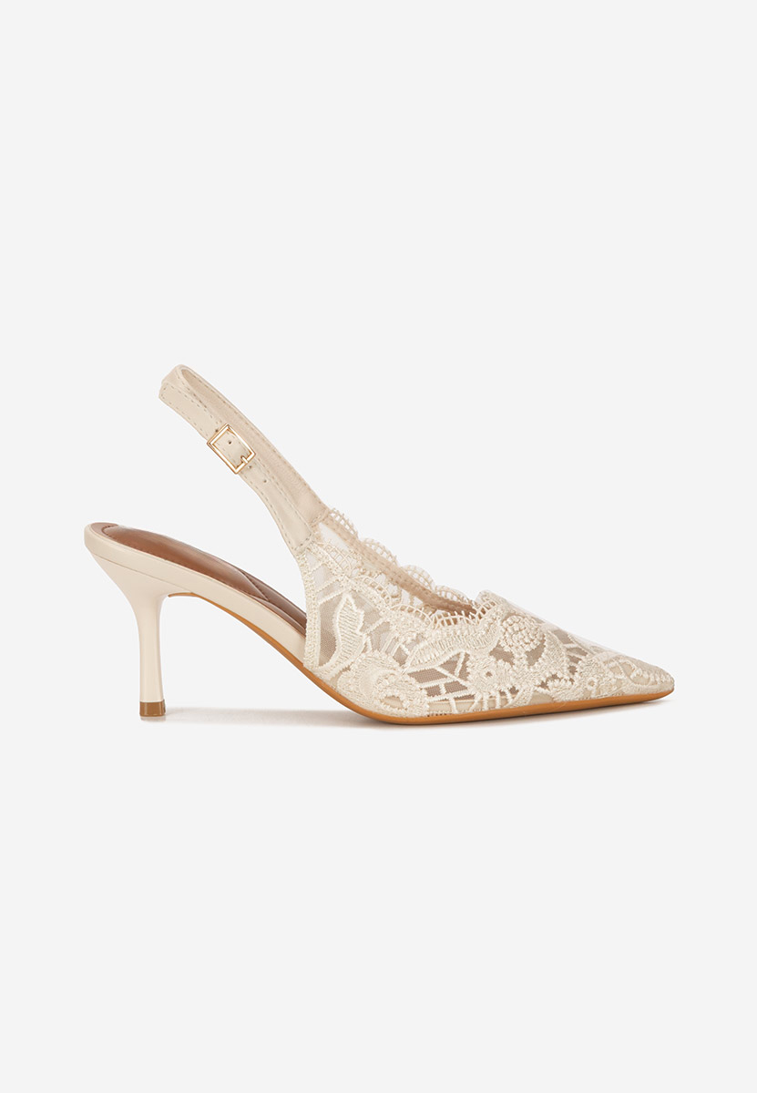 Pantofi slingback Carelia bej