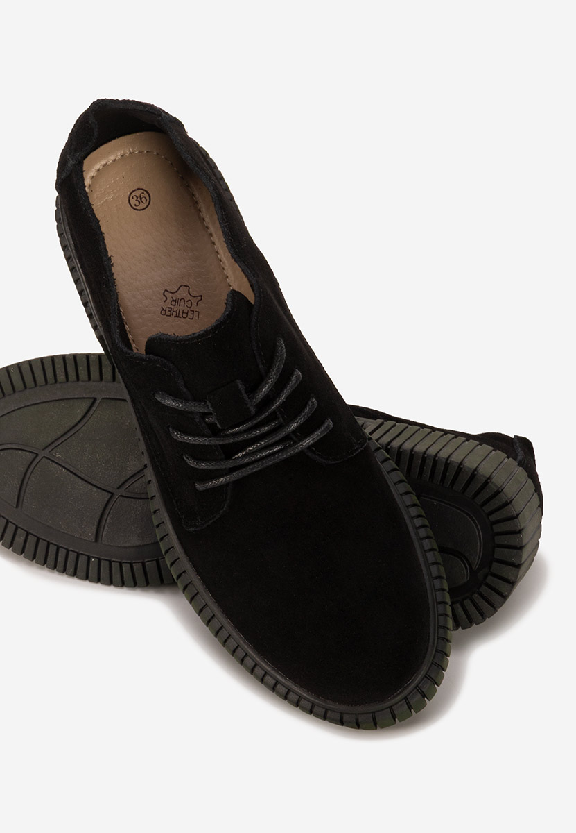 Pantofi casual dama piele Careya negri