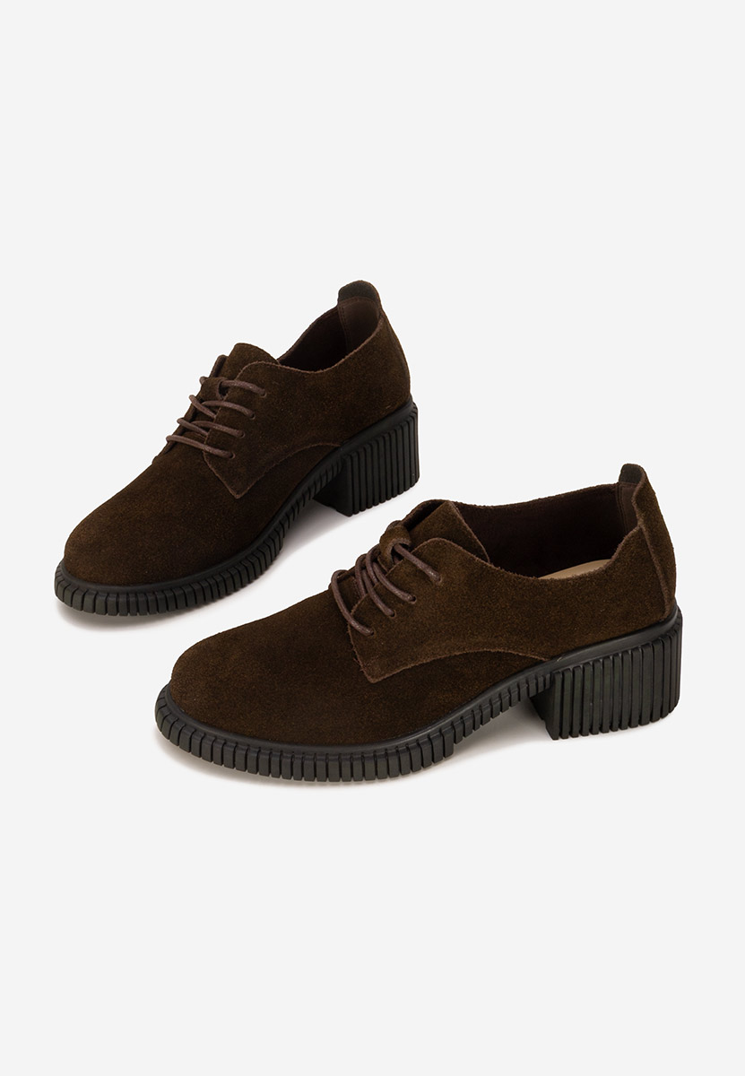 Pantofi casual dama piele Careya maro