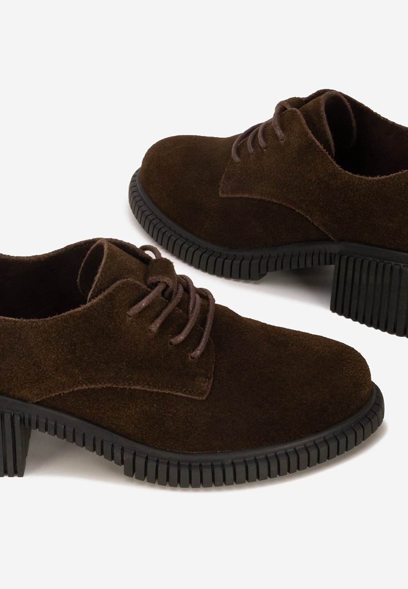 Pantofi casual dama piele Careya maro