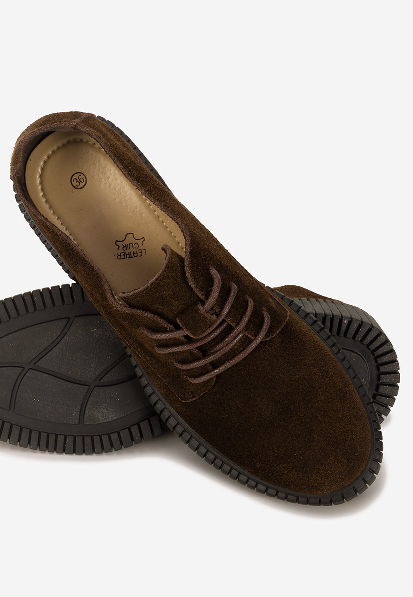 Pantofi casual dama piele Careya maro