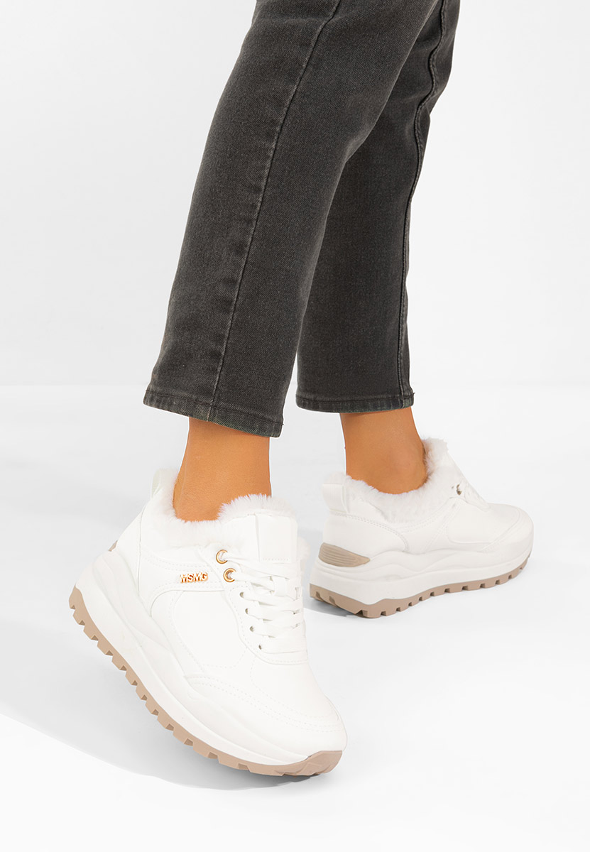 Sneakers cu platformă Misay V2 albi
