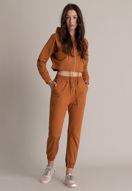 Pantaloni trening dama Tenara camel