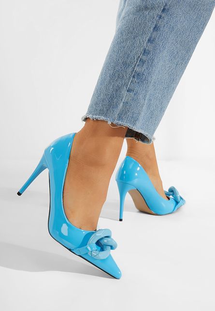 Pantofi stiletto albastri Corrientes