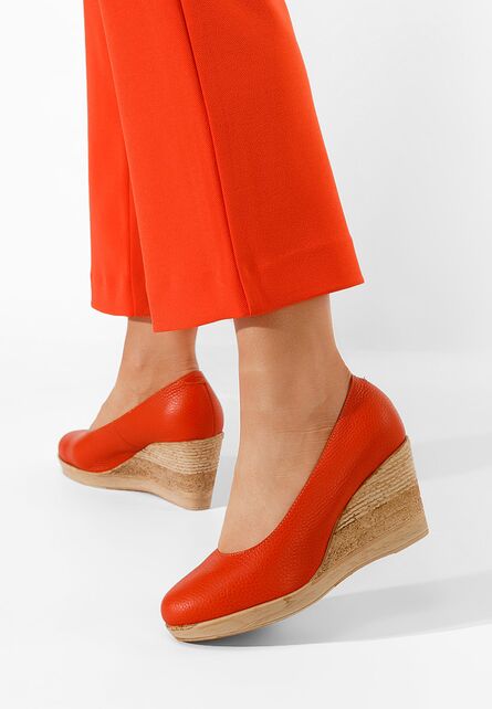 Pantofi cu platforma Zola portocalii