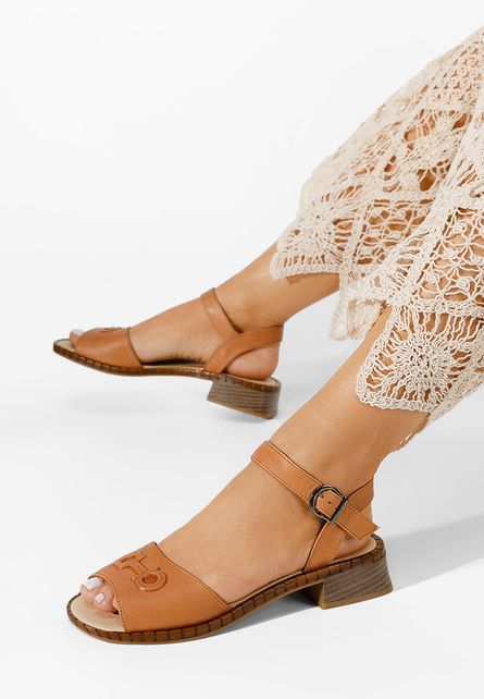Sandale piele naturala Yolanda maro
