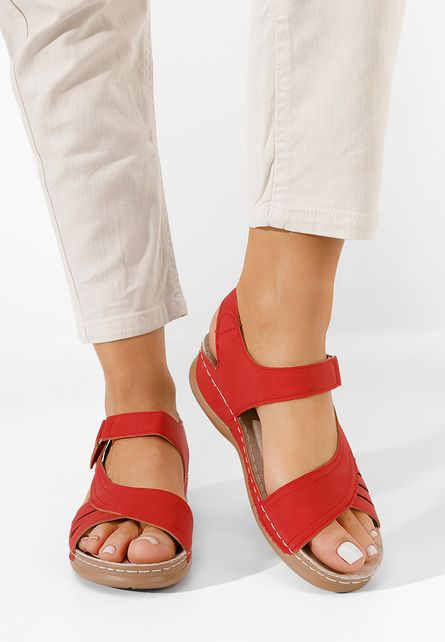 Sandale cu talpa ortopedica Nirah rosii