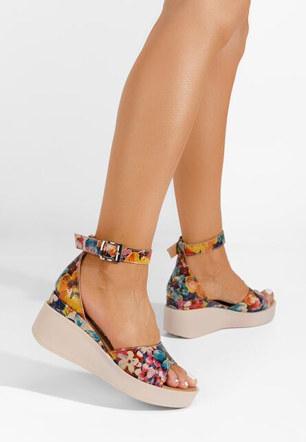 Sandale cu platformă piele Salegia V3 multicolore multicolore