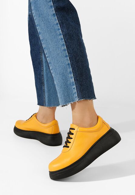 Pantofi casual cu platformă Dalisa galbeni