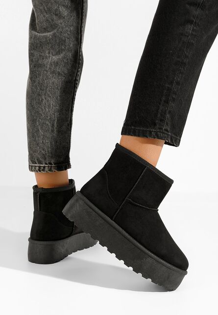 Cizme tip ugg Zadra negre