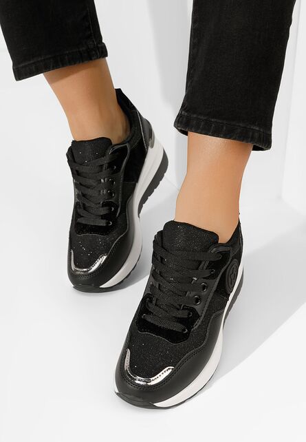 Sneakers cu platforma Virona negri