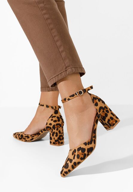 Pantofi cu toc Lenasia leopard