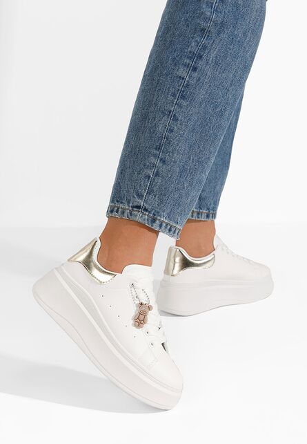 Sneakers cu platformă Isanora V5 albi