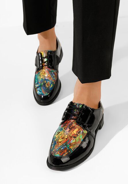 Pantofi derby piele Vogue V4 multicolori