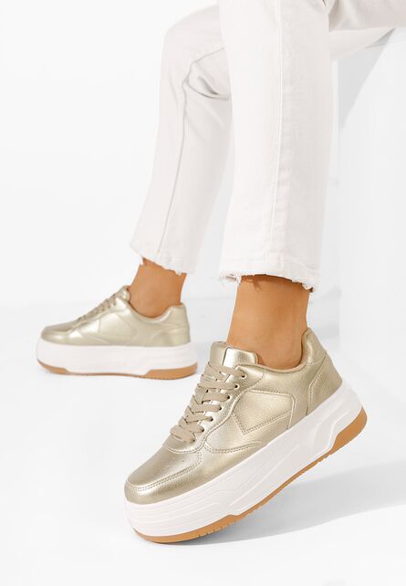 Sneakers cu platformă Marenda aurii