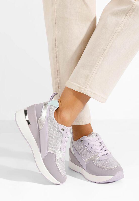 Sneakers cu platforma Zaneta lila