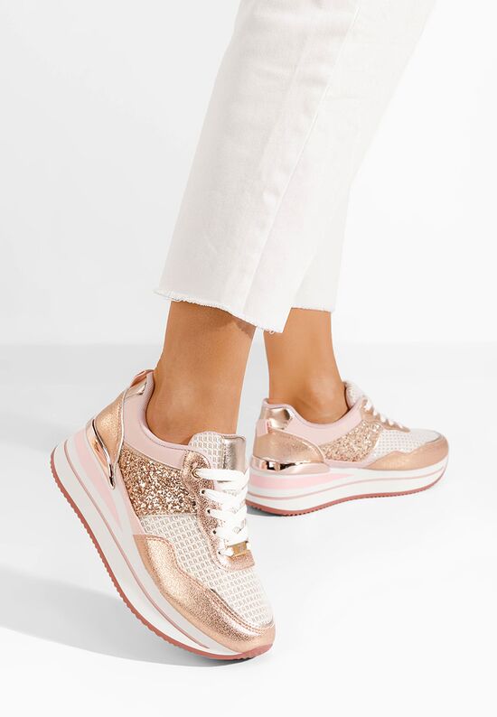 Sneakers cu platforma Hanifa roz