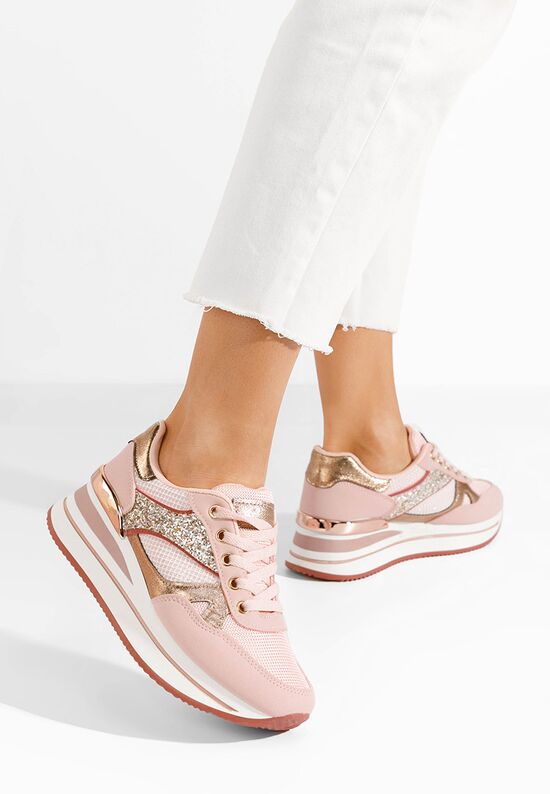 Sneakers cu platformă Camora roz