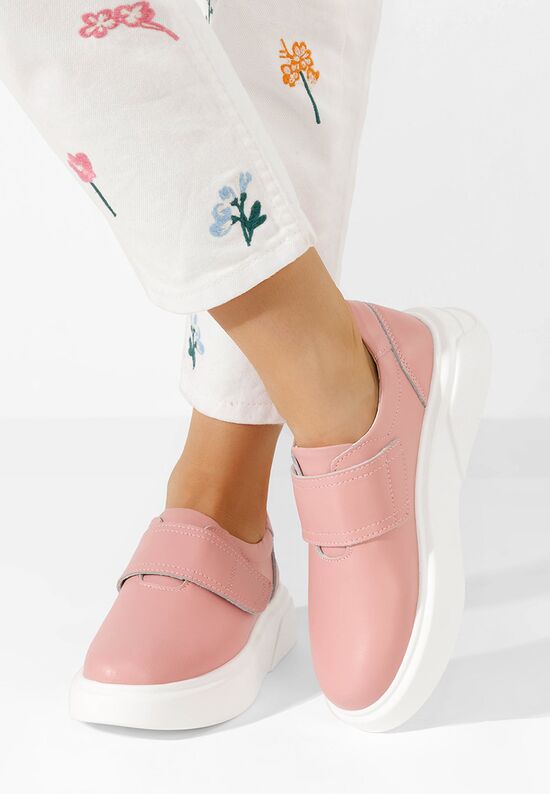 Pantofi casual dama piele Kally roz